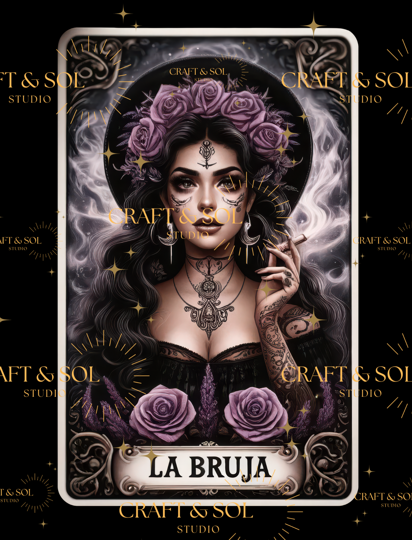 LA BRUJA (PURPLE FLOWERS)