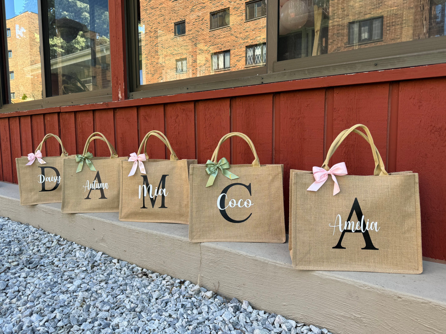 Large Burlap Tote